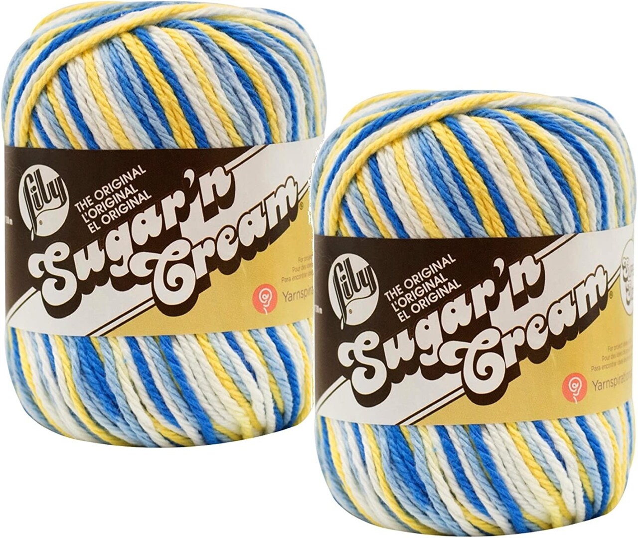 (Pack of 2) Lily Sugar'n Cream Yarn - Ombres Super Size-Sun-Kissed